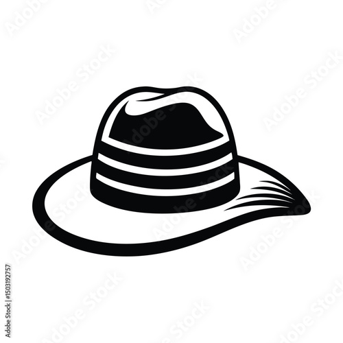 hat vector silhouette illustration