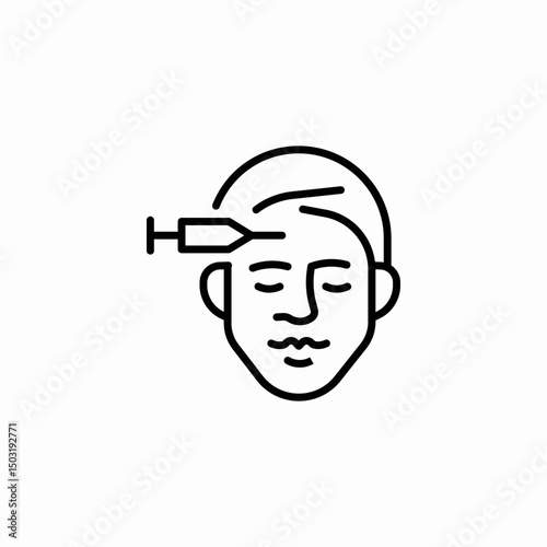 face filler icon sign vector