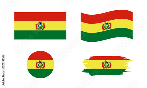 Free Download Bolivia flag in different shapes - GFXLoad