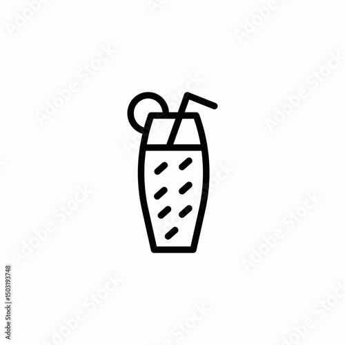 fruit smoothie icon sign vector