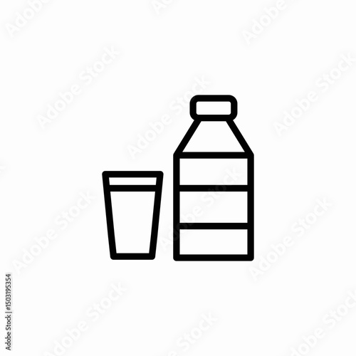 milk carton icon sign vector