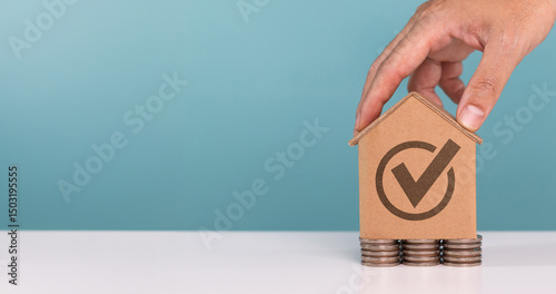 Fotografie Mortgage loan approved, Approval of housing choice