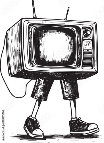 retro tv set
