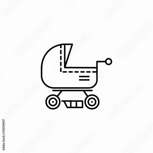 pram toy icon sign vector
