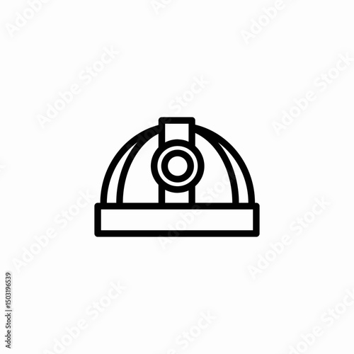 safety helmet icon sign vector