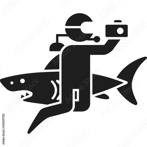 Shark Photography Adventure Icon