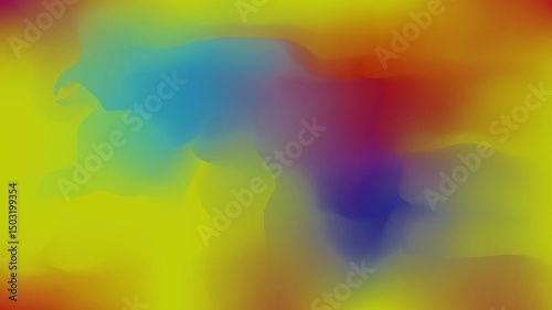 Abstract rainbow waves on a colorful pastel background