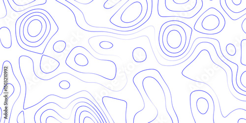 Abstract topographic contours map background, wave paper curved reliefs abstract background. geographic line map Modern design with topographic wavy pattern design for poster. vector illustration.	