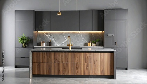 Sharp lines and modern materials make this kitchen a standout