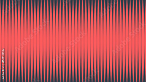 Vertical halftone composition with high-intensity red to black fade. Sharp linear flow creates a hypnotic rhythm for tech, music, poster or stylish minimal design backdrops. Modern retrowave wallpaper