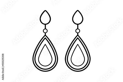 Elegant teardrop dangle earrings fashion jewelry design