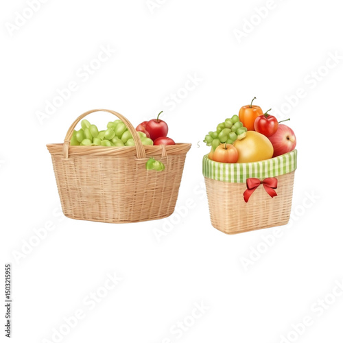 basket with vegetables