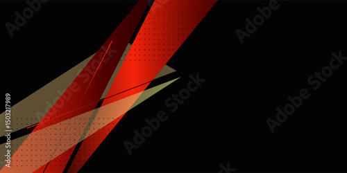 Abstract geometric colorful image illustration red and black concept design background