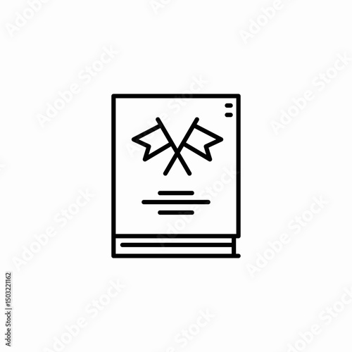agreement flags icon sign vector