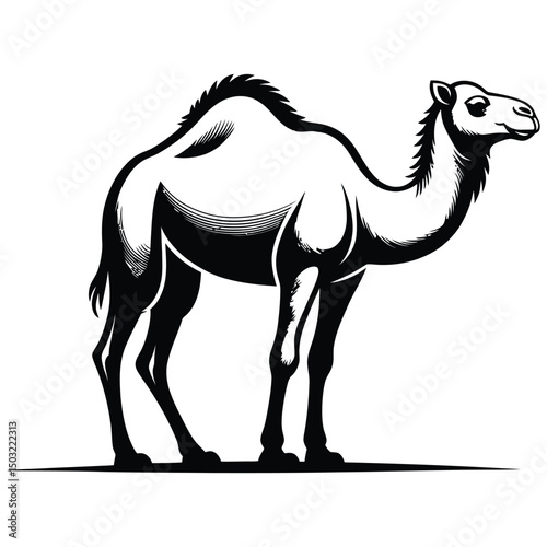 camel in the desert
