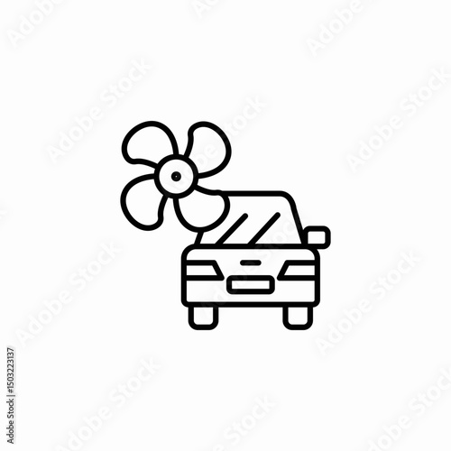 car fan icon sign vector
