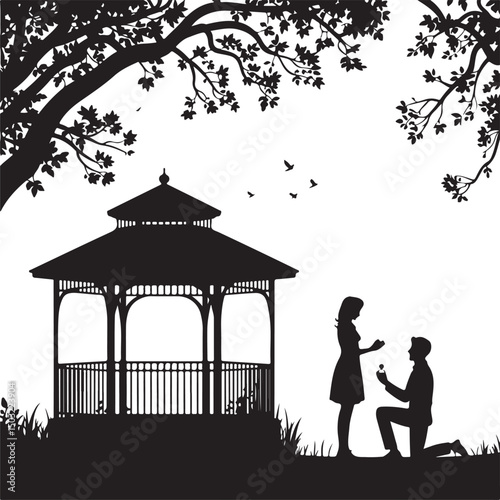 Bride and Groom Wedding Silhouette

Just Married Couple Vector Art

Elegant Wedding Moment Illustration

Romantic Bride & Groom Pose

Classic Wedding Couple Silhouette