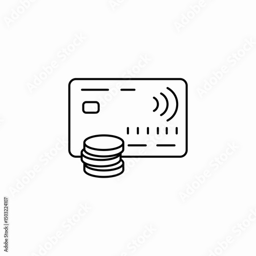 card stack icon sign vector