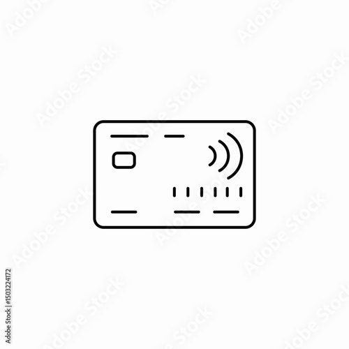 card wave icon sign vector