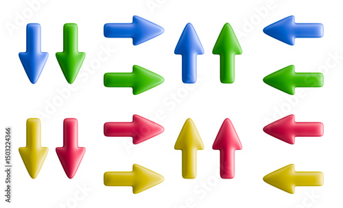 Vividly clear arrows show multiple directions straight ahead.