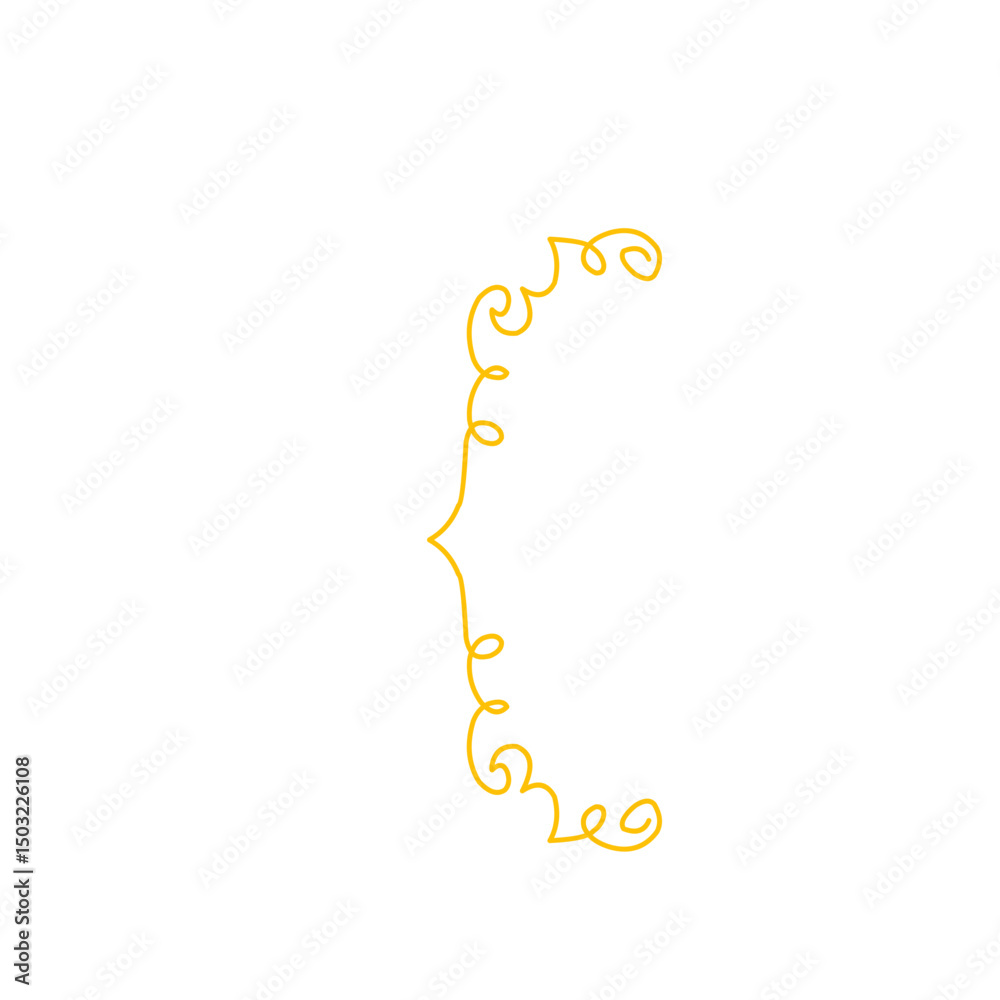 Golden Curly Bracket