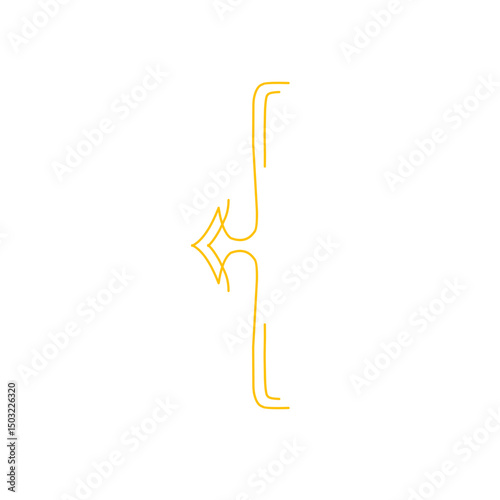 Golden Curly Bracket