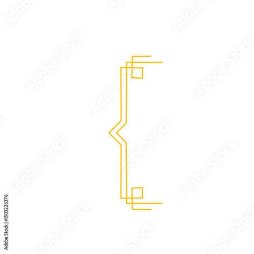Golden Curly Bracket