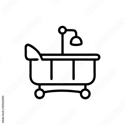 hand drawn vector illustration of a shopping cart