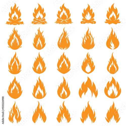 fire icons set , fire icons 