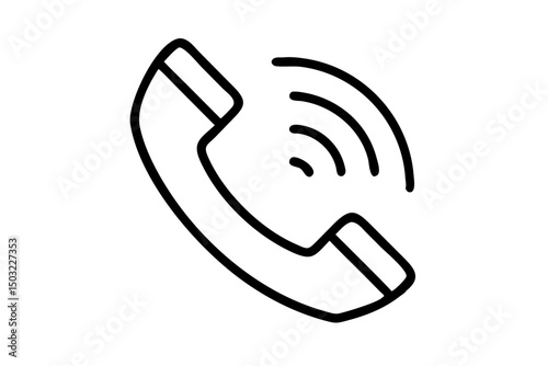 phone icon on white background