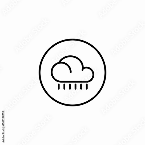 stormy cloud icon sign vector