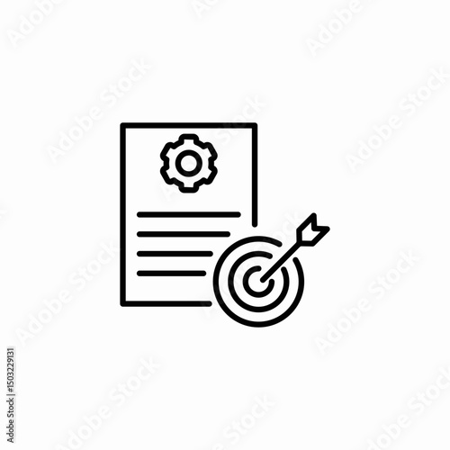 target document icon sign vector