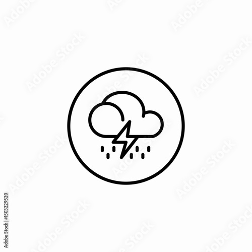 torrential rain icon sign vector