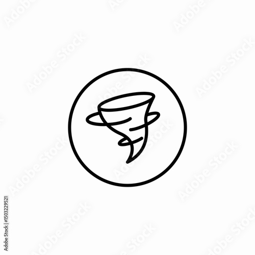 tornado cloud icon sign vector