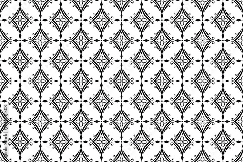 Seamless pattern with abstract vector