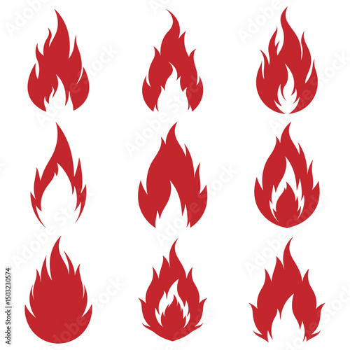fire icons , fire icons set