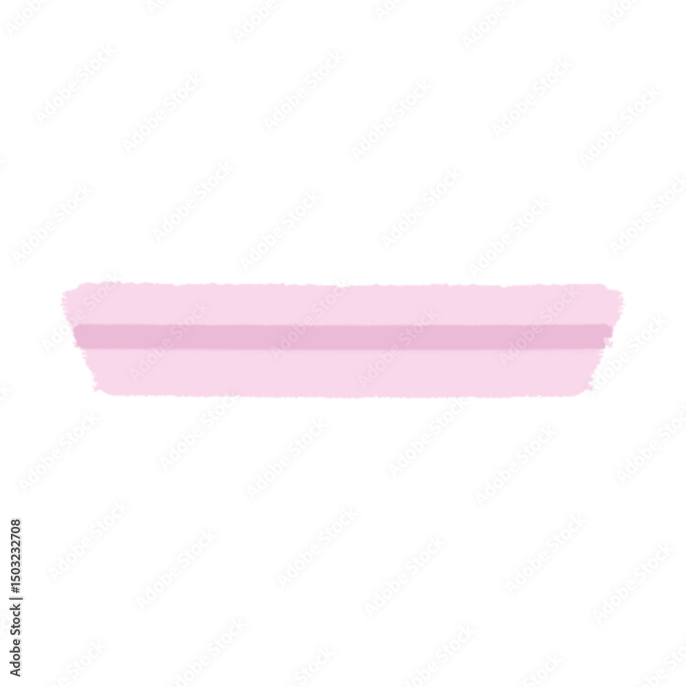Highlight marker  and pen underline with brush stroke. Text line and doodle mark. Hand drawn highlight element. Flat vector illustration isolated on white background.
