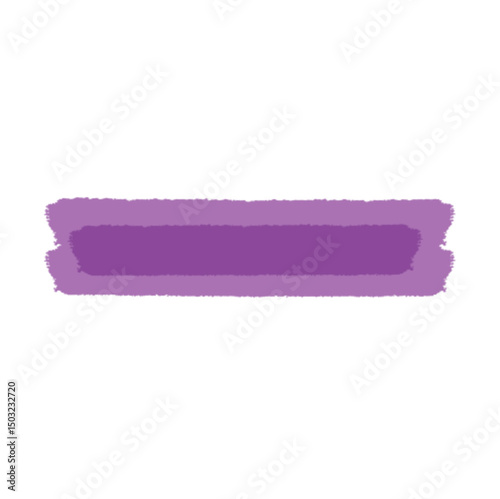 Highlight marker  and pen underline with brush stroke. Text line and doodle mark. Hand drawn highlight element. Flat vector illustration isolated on white background.