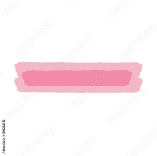 Highlight marker  and pen underline with brush stroke. Text line and doodle mark. Hand drawn highlight element. Flat vector illustration isolated on white background.