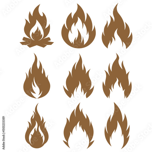 fire icons , fire icons set