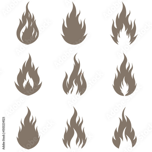 fire icons , fire icons set