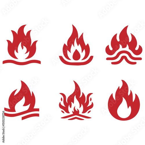 fire icons , fire icons set