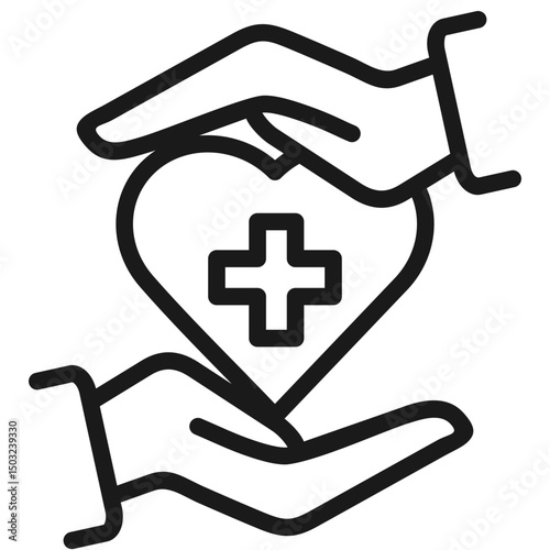 Empathy vector icon illustration concept
