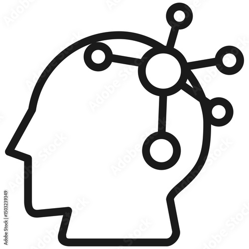 Psychology vector icon illustration concept