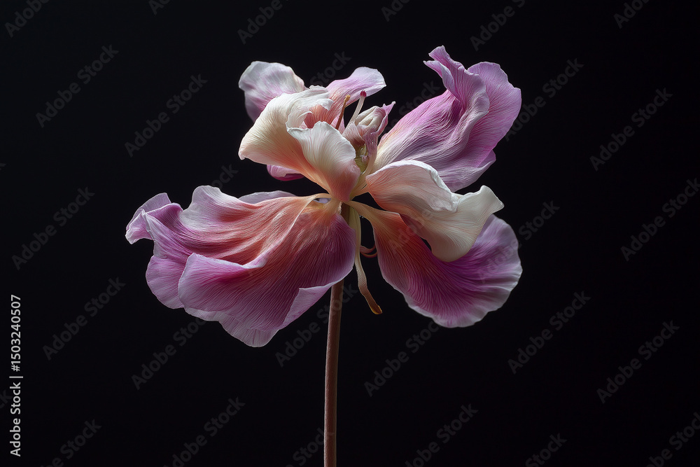 Obraz premium A beautiful flower on a dark background