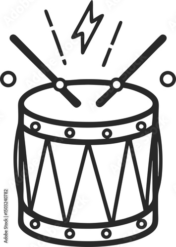 drum isolated on white background