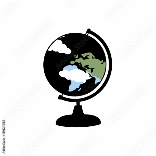 creative Silhouette Globe / Earth Vector Illustration 