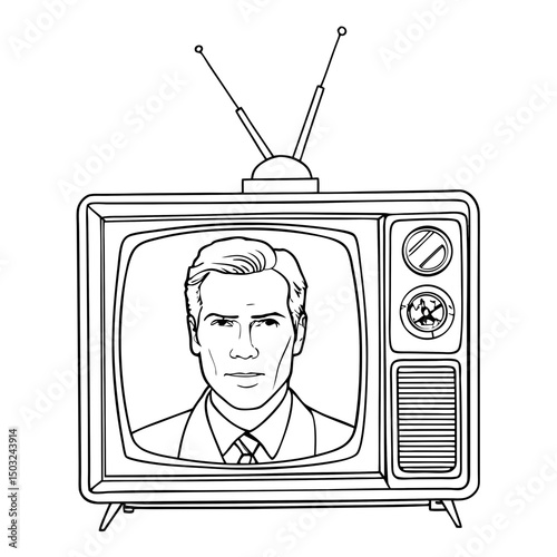 retro tv set