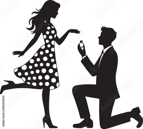 Bride and Groom Wedding Silhouette

Just Married Couple Vector Art

Elegant Wedding Moment Illustration

Romantic Bride & Groom Pose

Classic Wedding Couple Silhouette