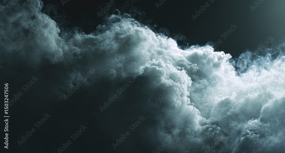 Obraz premium Dramatic Sky A Landscape with Impressive Clouds Formation